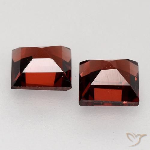 0.96 ct natürliche Tiefes Scharlachrot Pyrop-Granat-Edelsteine, Quadrat, VVS-VS