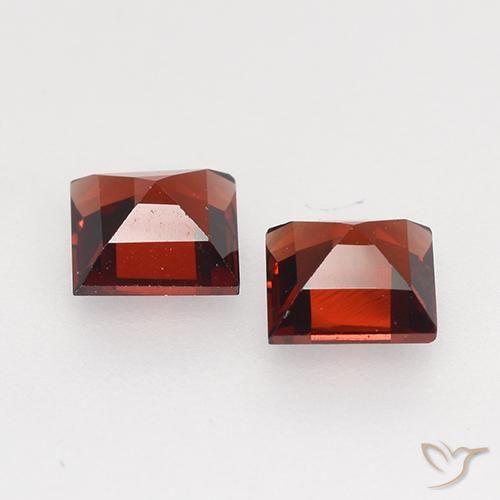 0.89 ct natürliche tiefrot Pyrop-Granat-Edelsteine, Quadrat, VVS-VS