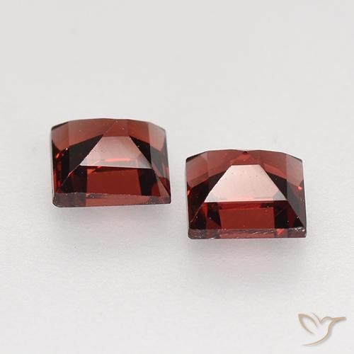 1.00 ct natürliche tiefrot Pyrop-Granat-Edelsteine, Quadrat, VVS-VS
