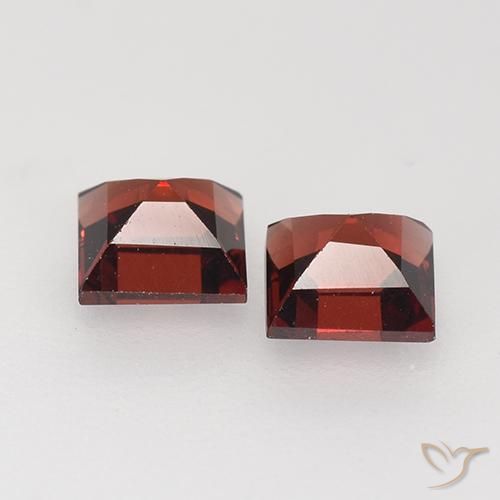 0.94 ct natürliche dunkelrot Pyrop-Granat-Edelsteine, Quadrat, VVS-VS