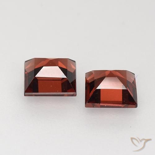 0.92 ct natürliche Tiefes Scharlachrot Pyrop-Granat-Edelsteine, Quadrat, VVS-VS