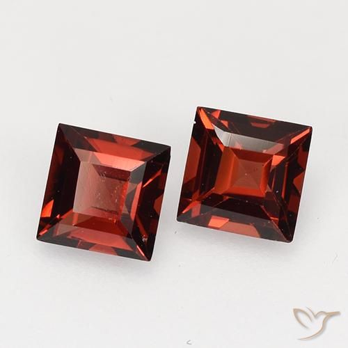 0.92 ct natürliche dunkelrot Pyrop-Granat-Edelsteine, Quadrat, VVS-VS