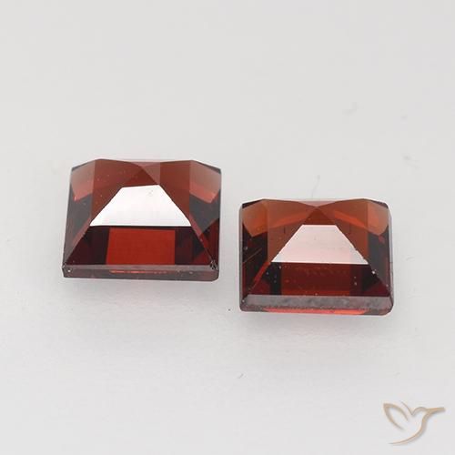 0.99 ct natürliche Tiefes Blutrot Pyrop-Granat-Edelsteine, Quadrat, VVS-VS