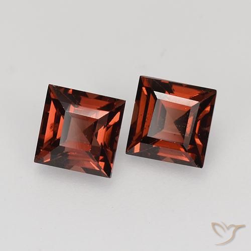 1.05 ct natürliche dunkelrot Pyrop-Granat-Edelsteine, Quadrat, VVS-VS