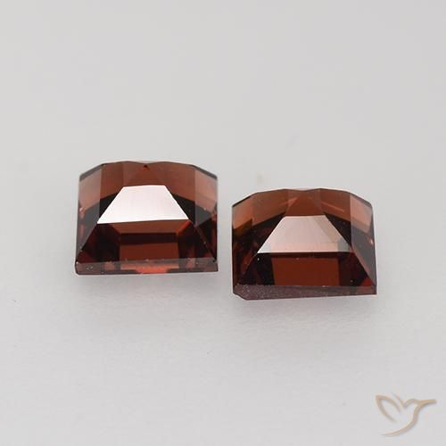 1.05 ct natürliche dunkelrot Pyrop-Granat-Edelsteine, Quadrat, VVS-VS