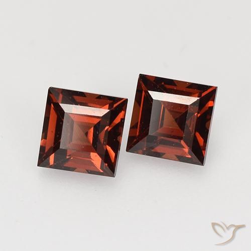 1.11 ct natürliche Merlot Rot Pyrop-Granat-Edelsteine, Quadrat, VVS-VS