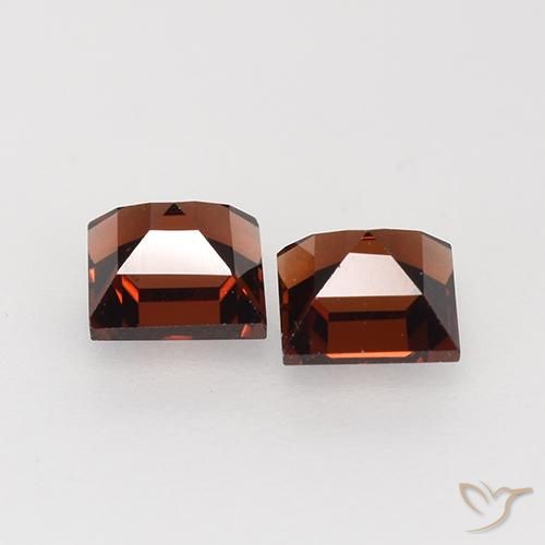1.11 ct natürliche Merlot Rot Pyrop-Granat-Edelsteine, Quadrat, VVS-VS
