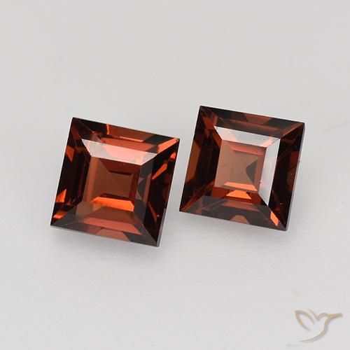 1.02 ct natürliche Merlot Rot Pyrop-Granat-Edelsteine, Quadrat, VVS-VS