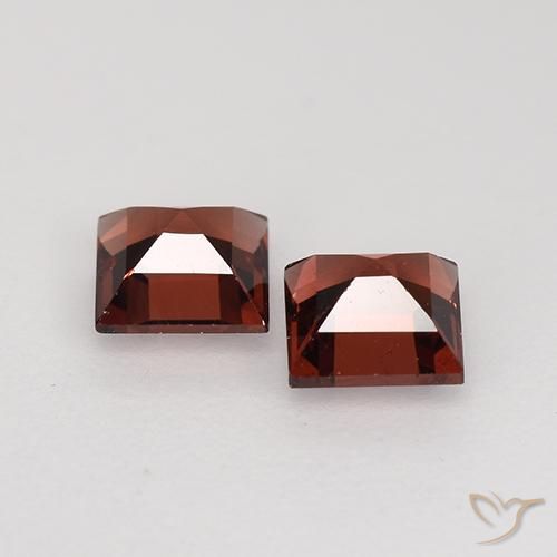 0.93 ct natürliche tiefrot Pyrop-Granat-Edelsteine, Quadrat, VVS-VS