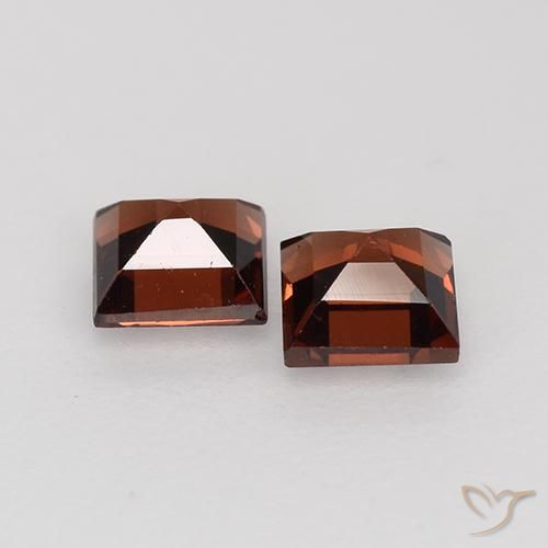 1.01 ct natürliche Merlot Rot Pyrop-Granat-Edelsteine, Quadrat, VVS-VS