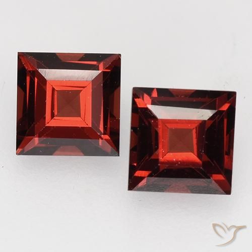 1,05 ct natürliche roter Pyrop-Edelsteine, Quadrat, VVS-VS