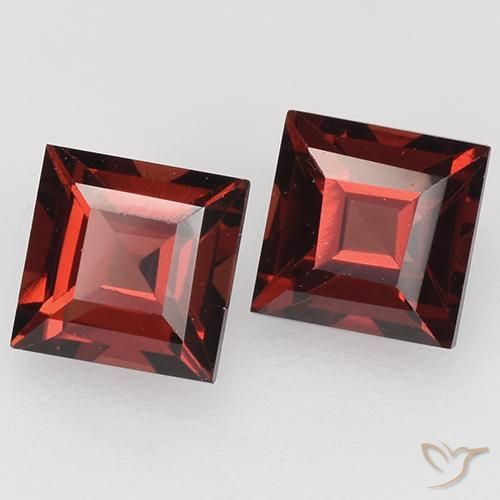 1,05 ct natürliche roter Pyrop-Edelsteine, Quadrat, VVS-VS