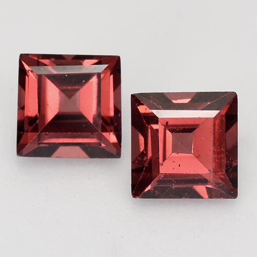 0,92 ct natürliche roter Pyrop-Edelsteine, Quadrat, VVS-VS