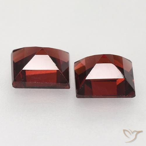 0.95 ct natürliche tiefrot Pyrop-Granat-Edelsteine, Quadrat, VVS-VS
