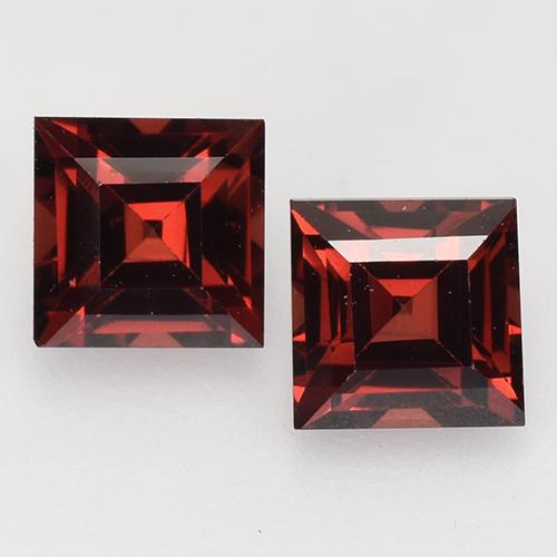 1,10 ct natürliche roter Pyrop-Edelsteine, Quadrat, VVS-VS