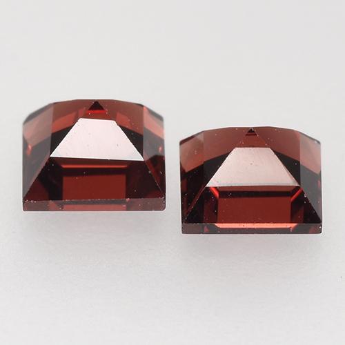 1,10 ct natürliche roter Pyrop-Edelsteine, Quadrat, VVS-VS