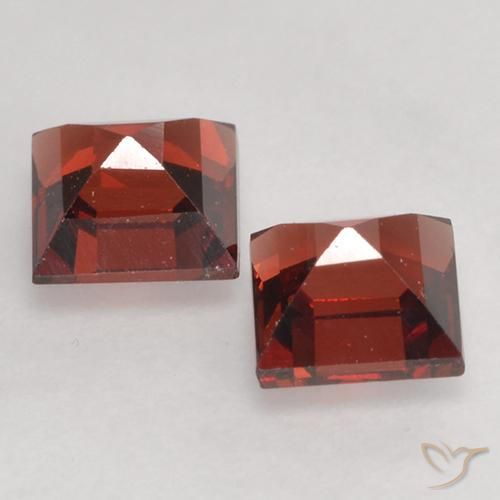 1.03 ct natürliche Sangria Rot Pyrop-Granat-Edelsteine, Quadrat, VVS-VS