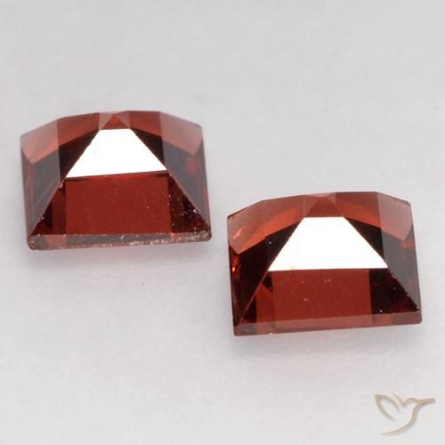 0.93 ct natürliche tiefrot Pyrop-Granat-Edelsteine, Quadrat, VVS-VS
