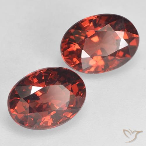 2.24 ct natürliche tiefrot Pyrop-Granat-Edelsteine, Oval, VVS-VS