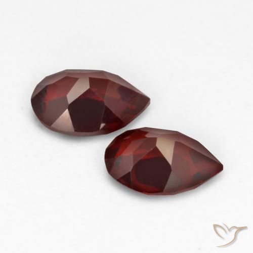 1.68 ct natürliche Tiefes Blutrot Pyrop-Granat-Edelsteine, Birnenform, VVS-VS