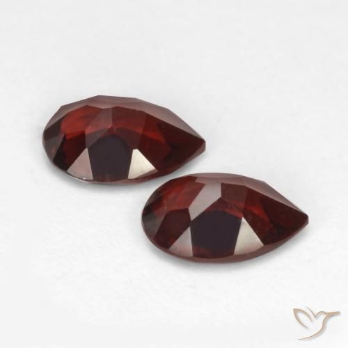 1.62 ct natürliche dunkelrot Pyrop-Granat-Edelsteine, Birnenform, VVS-VS