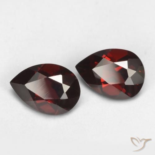1.71 ct natürliche tiefrot Pyrop-Granat-Edelsteine, Birnenform, VVS-VS