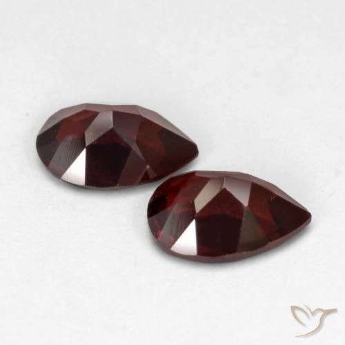 1.71 ct natürliche tiefrot Pyrop-Granat-Edelsteine, Birnenform, VVS-VS