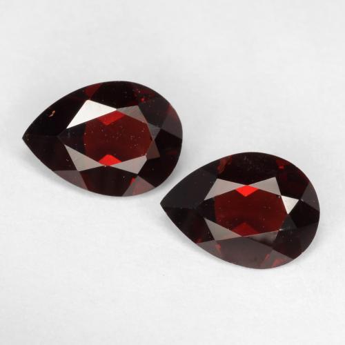 1,51 ct natürliche roter Pyrop-Edelsteine, Birnenform, VVS-VS