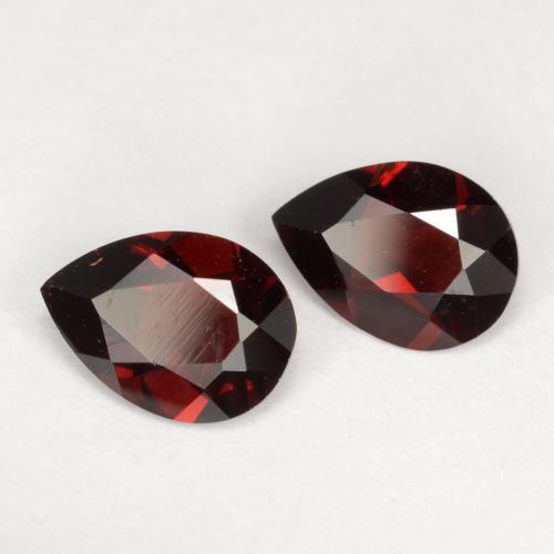1,51 ct natürliche roter Pyrop-Edelsteine, Birnenform, VVS-VS