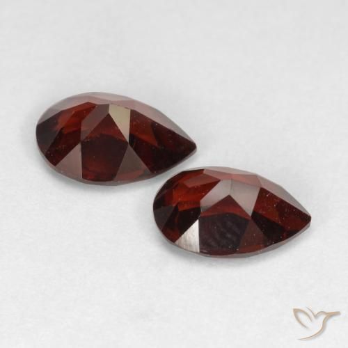 1.73 ct natürliche dunkelrot Pyrop-Granat-Edelsteine, Birnenform, VS
