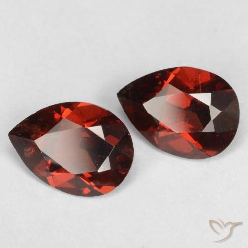 1.68 ct natürliche tiefrot Pyrop-Granat-Edelsteine, Birnenform, VS