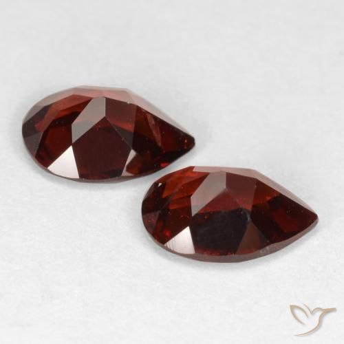 1.68 ct natürliche tiefrot Pyrop-Granat-Edelsteine, Birnenform, VS