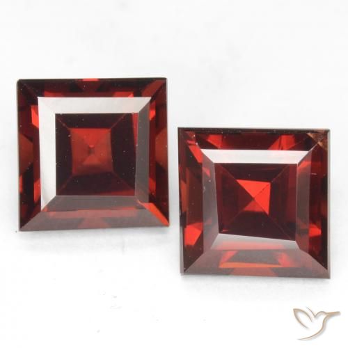4.46 ct natürliche tiefrot Pyrop-Granat-Edelsteine, Quadrat, VVS-VS