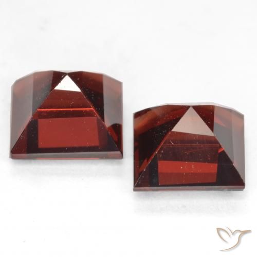 4.46 ct natürliche tiefrot Pyrop-Granat-Edelsteine, Quadrat, VVS-VS