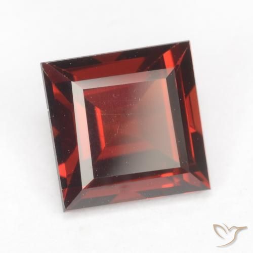 9,17 ctw natürlicher Tiefes Blutrot Pyrop-Granat, Quadrat, VVS-VS