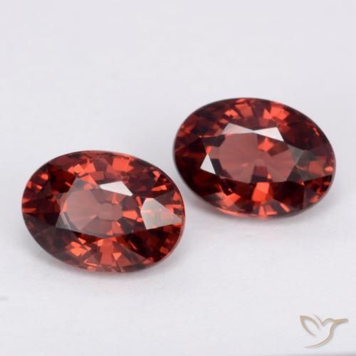 2.20 ct natürliche tiefrot Pyrop-Granat-Edelsteine, Oval, VVS-VS