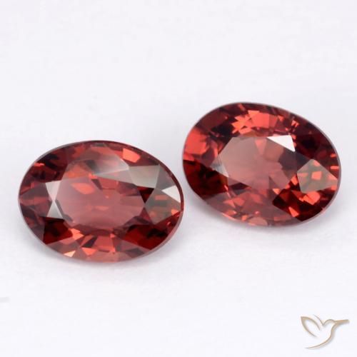 1.98 ct natürliche dunkelrot Pyrop-Granat-Edelsteine, Oval, VVS-VS