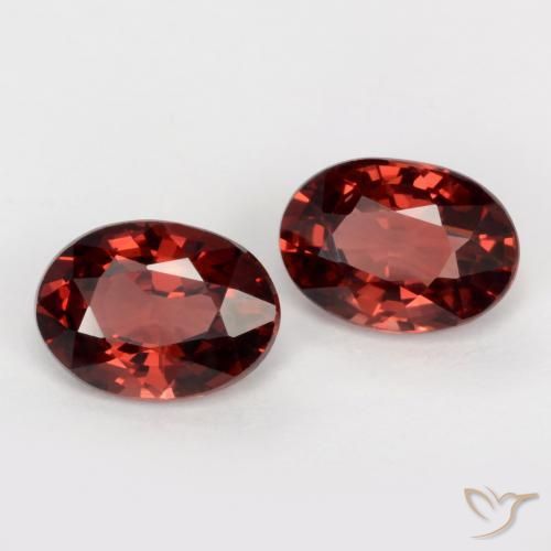 2.00 ct natürliche Tiefes Scharlachrot Pyrop-Granat-Edelsteine, Oval, VS