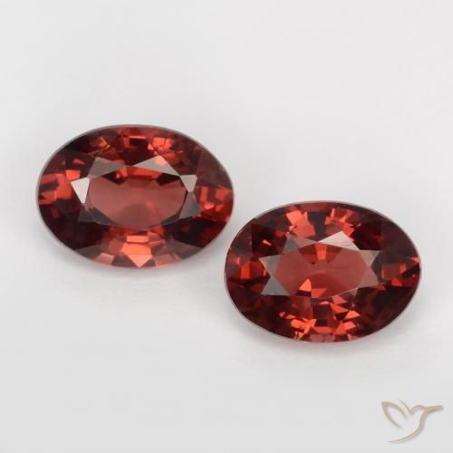 2.00ctw Natürlicher Tiefes Scharlachrot Pyrop-Granat, Oval, VS