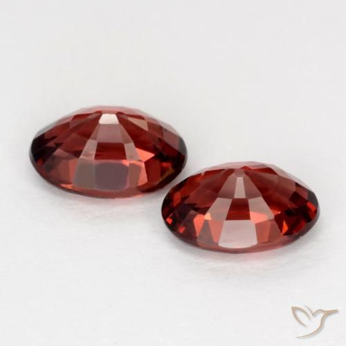2.00 ct natürliche Tiefes Scharlachrot Pyrop-Granat-Edelsteine, Oval, VS