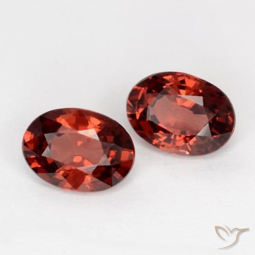 1.95 ct natürliche tiefrot Pyrop-Granat-Edelsteine, Oval, VVS-VS