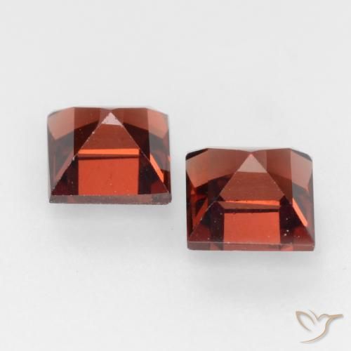 1.02 ct natürliche tiefrot Pyrop-Granat-Edelsteine, Quadrat, VVS-VS