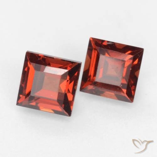 1.04 ct natürliche Mittelrot Pyrop-Granat-Edelsteine, Quadrat, VVS-VS