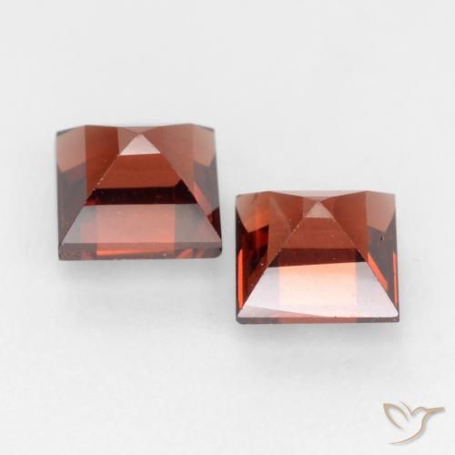 1.04 ct natürliche Mittelrot Pyrop-Granat-Edelsteine, Quadrat, VVS-VS