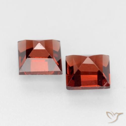 0.98 ct natürliche Mittelrot Pyrop-Granat-Edelsteine, Quadrat, VVS-VS