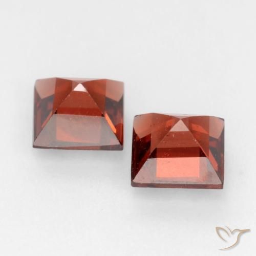 0.94 ct natürliche Mittelrot Pyrop-Granat-Edelsteine, Quadrat, VVS-VS
