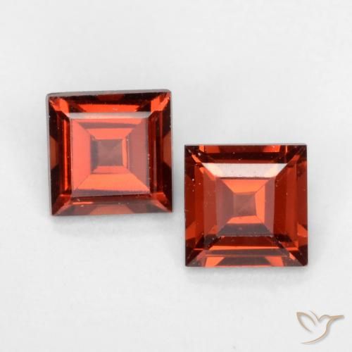 0.92ctw Natürlicher Scharlachrot Pyrop-Granat, Quadrat, VVS-VS