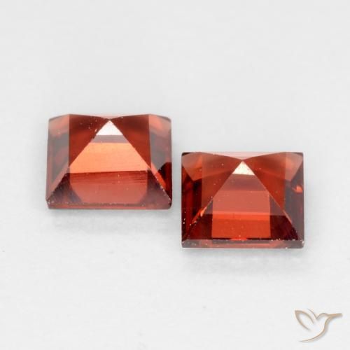 0.92 ct natürliche Scharlachrot Pyrop-Granat-Edelsteine, Quadrat, VVS-VS