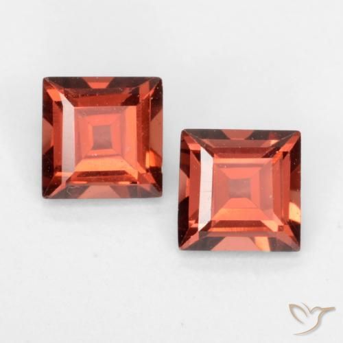 0.88ctw Natürlicher Scharlachrot Pyrop-Granat, Quadrat, VVS-VS
