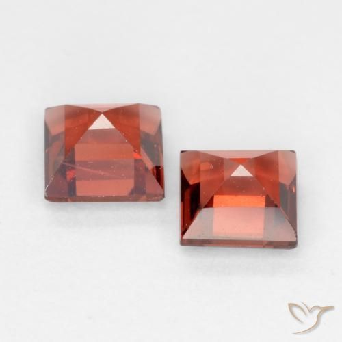 0.90 ct natürliche Mittelrot Pyrop-Granat-Edelsteine, Quadrat, VVS-VS